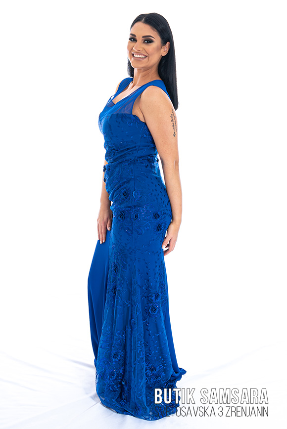 butik samsara zrenjanin zenska duga plava haljina 016